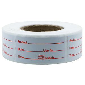 Food label stickers - 500 stickers per roll