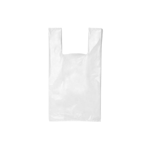 Wisebuy - H/D Small White Singlet Bags (38mic)